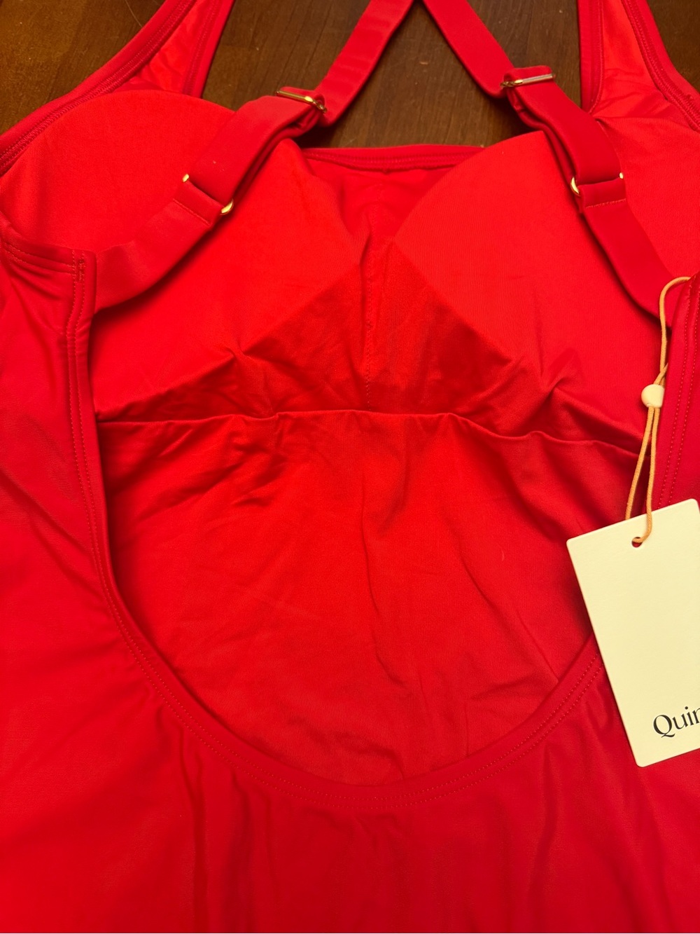 Quince Red One-Piece Swimsuit - Picture 8 of 10